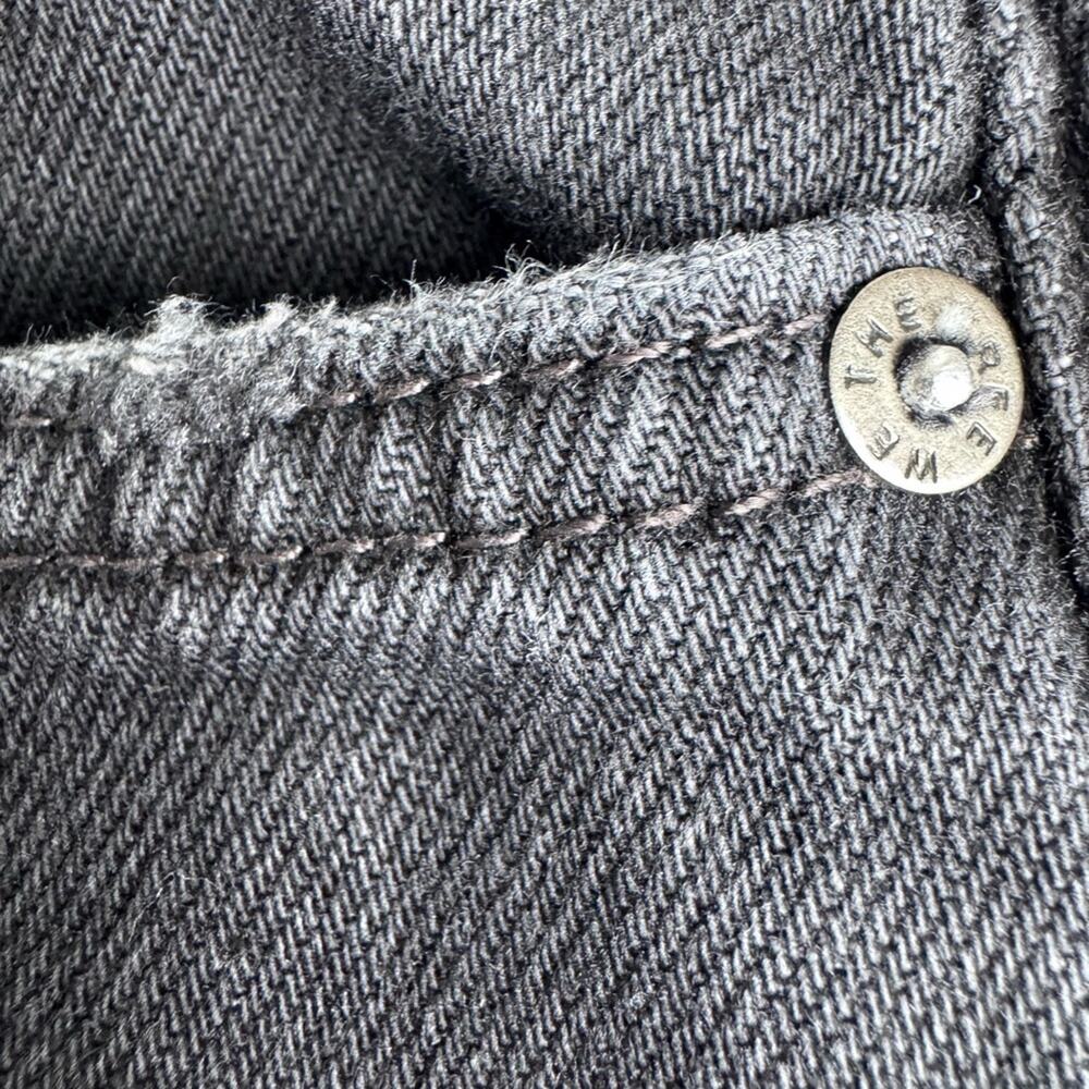 Black Distressed Wide-Leg Women’s Jeans - Picture 4 of 13